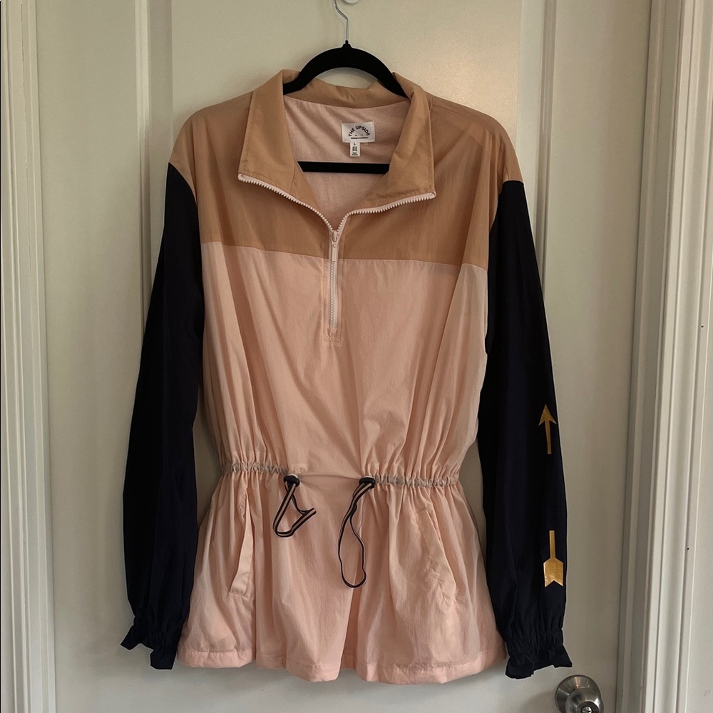 The Upside colourblock windbreaker size lg